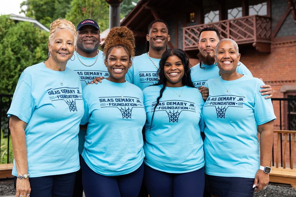 The Demary family and foundation team together at the bash